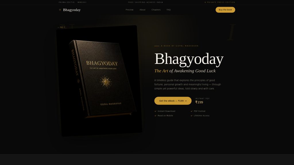 Cover art for Bhagyoday — The Ancient Chinese Book that Attracts Good Luck