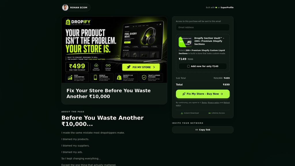 Cover art for Dropify Premium Shopify Theme