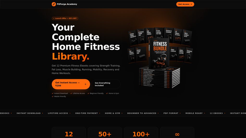 Cover art for Fitness Bundle — Home Workout + Diet Plans