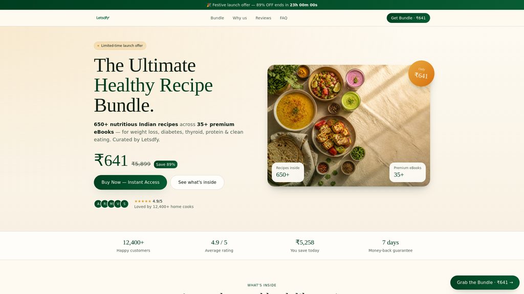 Cover art for The Ultimate Healthy Recipe Bundle