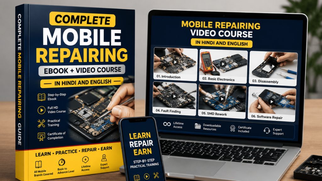 Cover art for Complete Mobile Repairing Course – eBook + Video (Hindi/English)