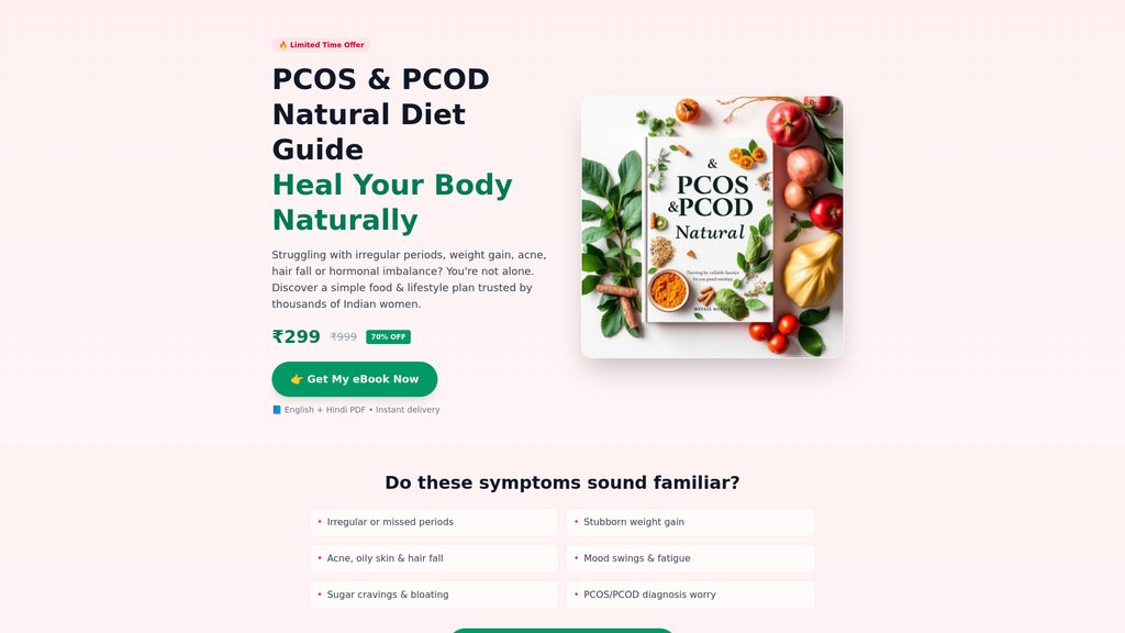 Cover art for PCOS & PCOD Natural Diet Guide
